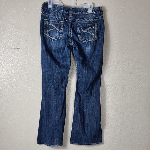 Silver Lola Flare Jeans 27 Inseam Hole Distressed - Picture 8 of 16